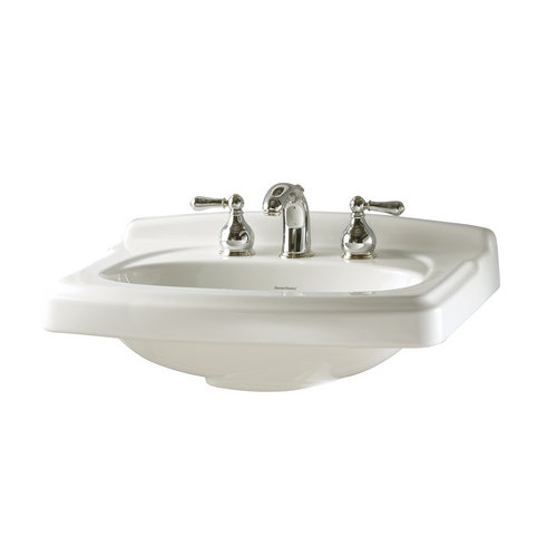 American Standard 0555.108.020 Portsmouth Pedestal Basin with 8